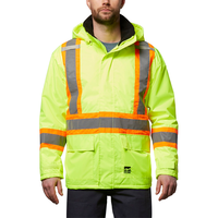 Open Road Men's Hi-Vis Insulated Ripstop Jacket Front_Flat