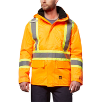 Veste indéchirable isolée Open Road haute visibilité, pour hommes Front_Flat