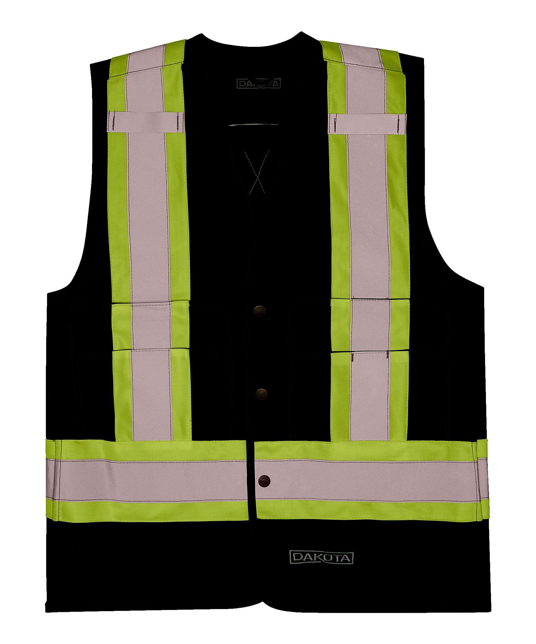 Dakota WorkPro Series Men's Class 1 Hi Vis Reinforced Work Vest