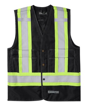 Dakota WorkPro Series Men's Class 1 Hi Vis Reinforced Work Vest