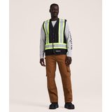 Dakota WorkPro Series Men's Class 1 Hi Vis Reinforced Work Vest Front_Flat