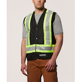 Gilet de sécurité renforcé haute visibilité de catégorie 1 pour hommes, Dakota Workpro Series Front_Three_Fourths_Angled_Left