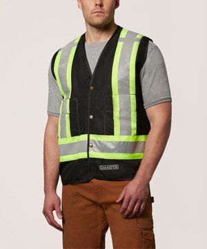 Dakota WorkPro Series Men's Class 1 Hi Vis Reinforced Work Vest