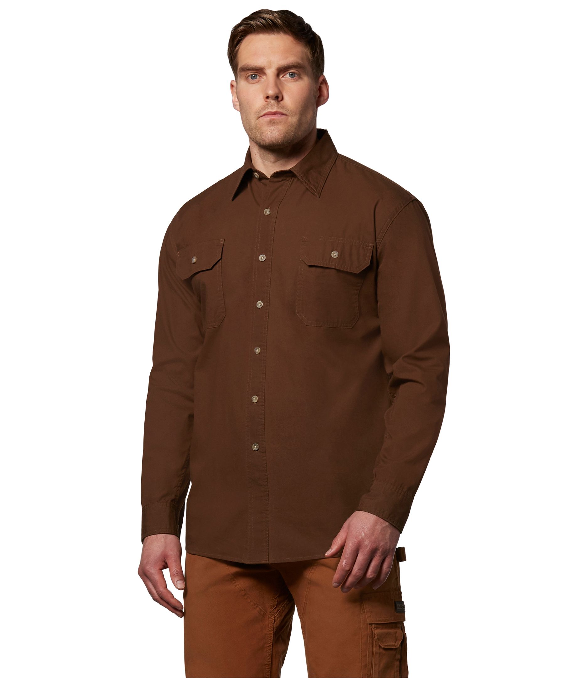 Dakota WorkPro Series Men's Relaxed Fit Long Sleeve Cotton Contractor ...