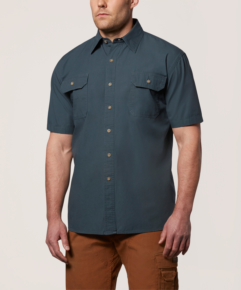 Mens short deals sleeve canvas shirts