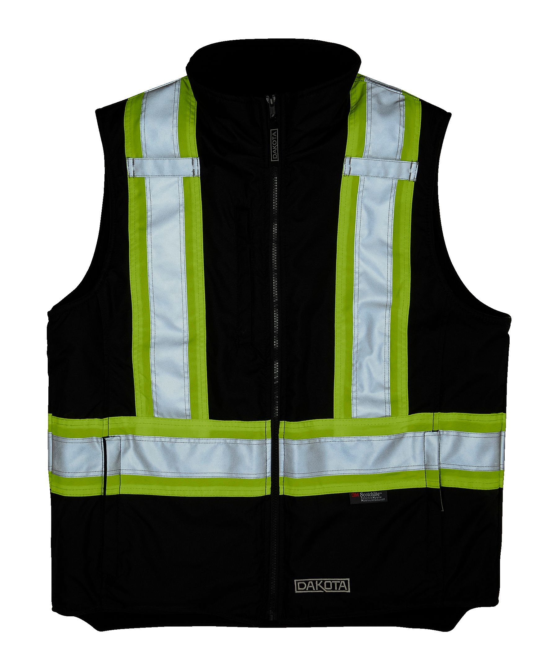 Dakota WorkPro Series Men's Class 1 Hi Vis 300D T-Max Lined Vest