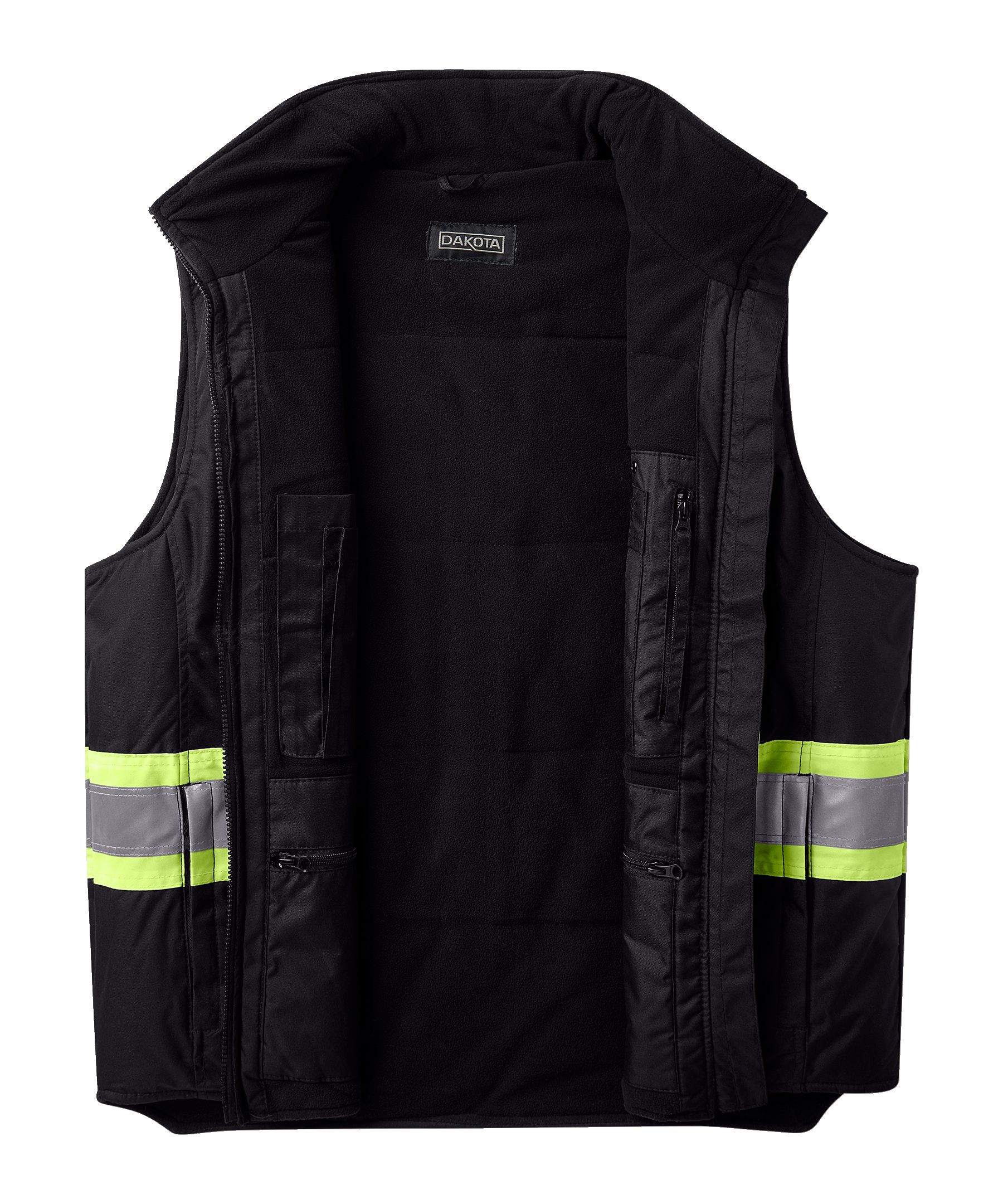 Dakota WorkPro Series Men's Class 1 Hi Vis 300D T-Max Lined Vest