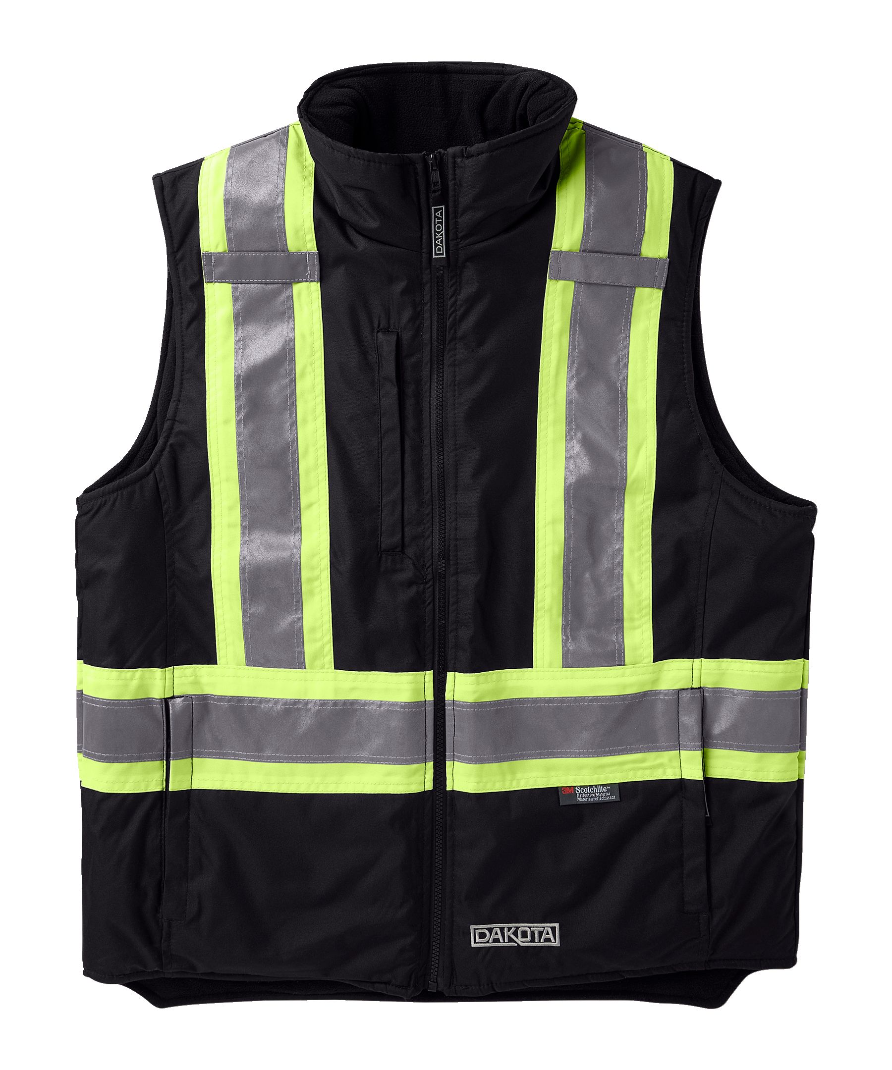 Dakota WorkPro Series Men's Class 1 Hi Vis 300D T-Max Lined Vest