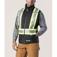 Veste doublée T-Max haute visibilité de catégorie 1 300 D pour hommes, Dakota WorkPro Series Front_Three_Fourths_Angled_Left