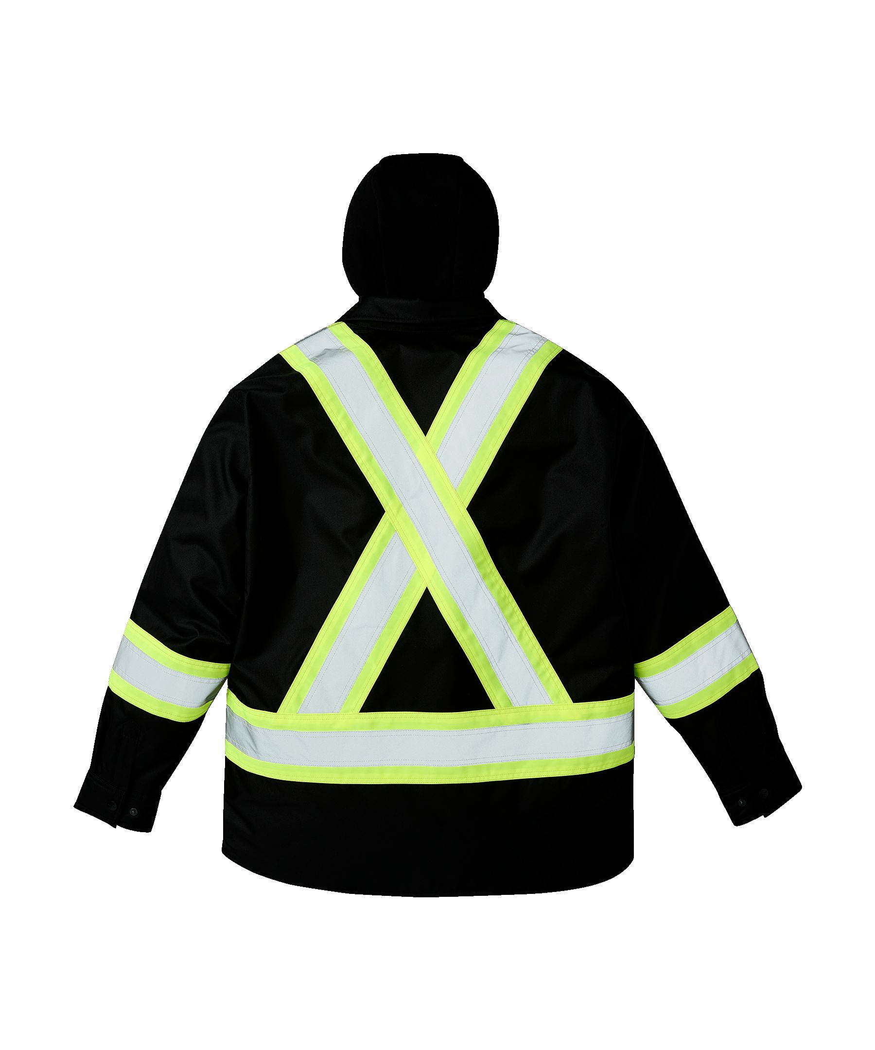 Chemise-veste haute visibilité matelassée Dakota WorkPro Series de catégorie&nbsp;1, à capuche, pour hommes