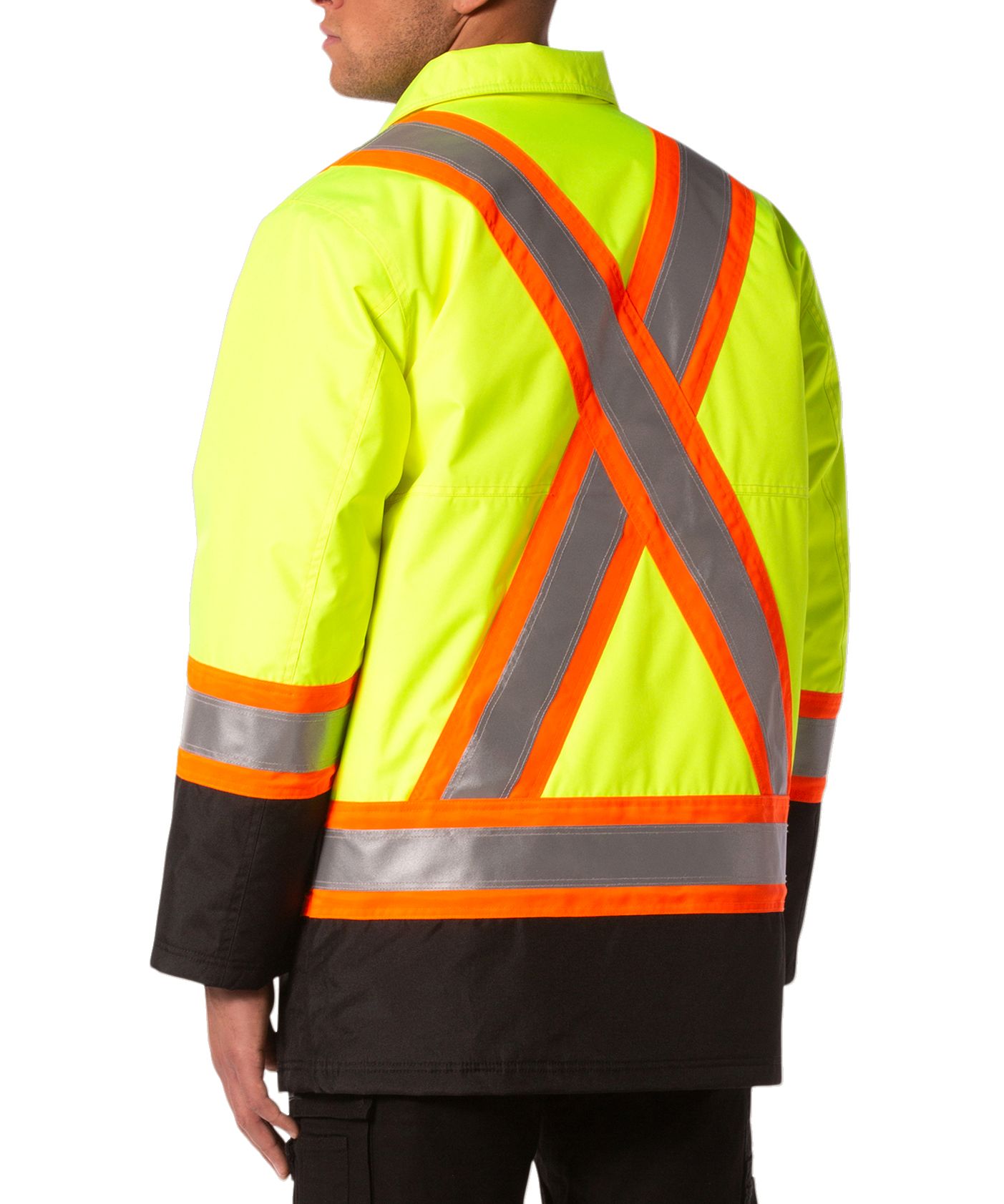 Dakota WorkPro Series Men's Class 2 Hi Vis 300D T-Max Lined Parka Jacket