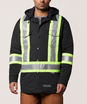 Dakota WorkPro Series Men's Class 1 Hi Vis Hooded Quilted Jac Shirt