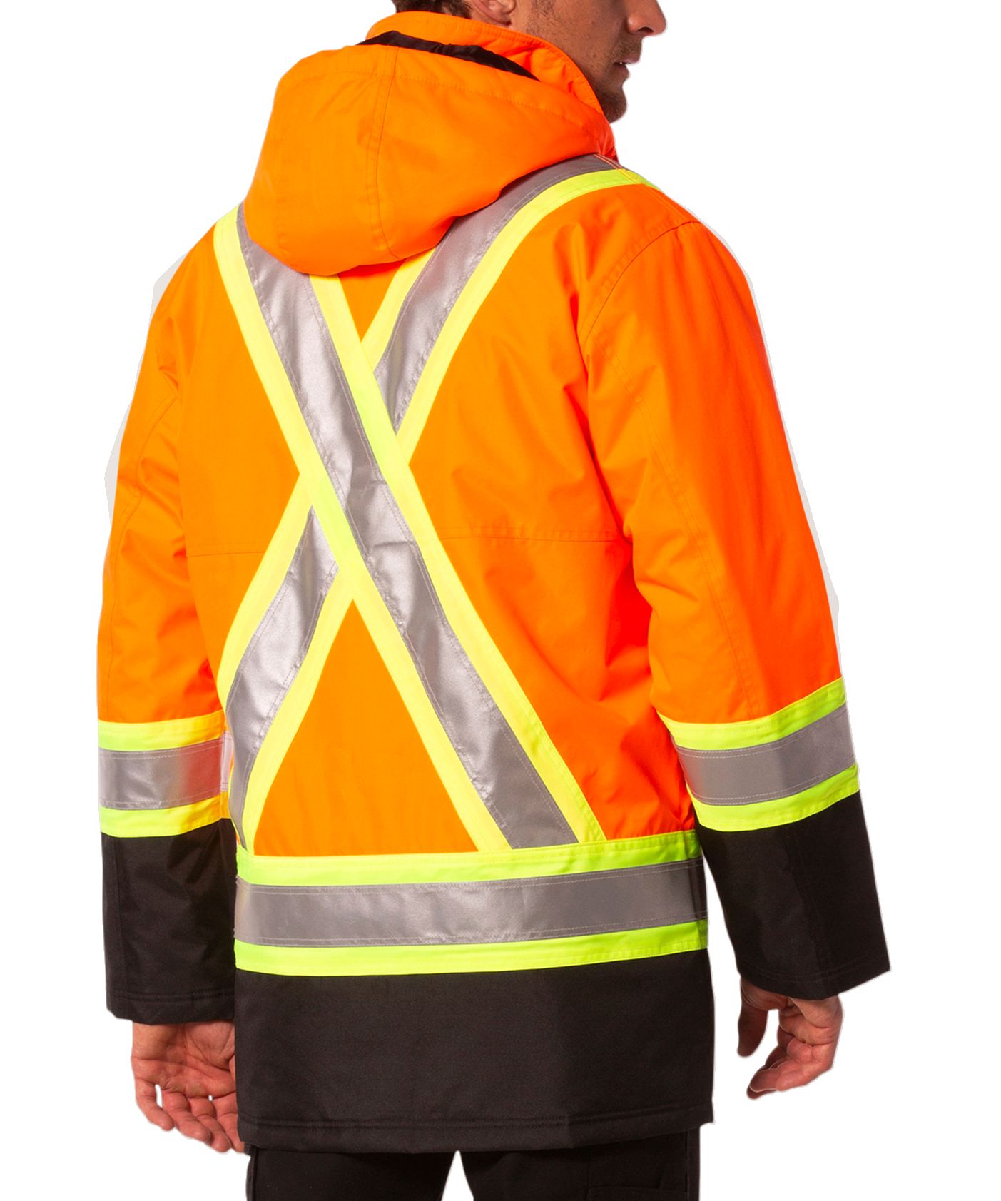 Dakota WorkPro Series Men's Class 2 Hi Vis 300D T-Max Lined Parka Jacket