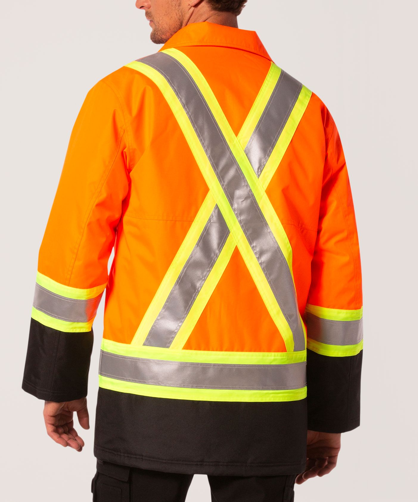 Dakota WorkPro Series Men's Class 2 Hi Vis 300D T-Max Lined Parka Jacket