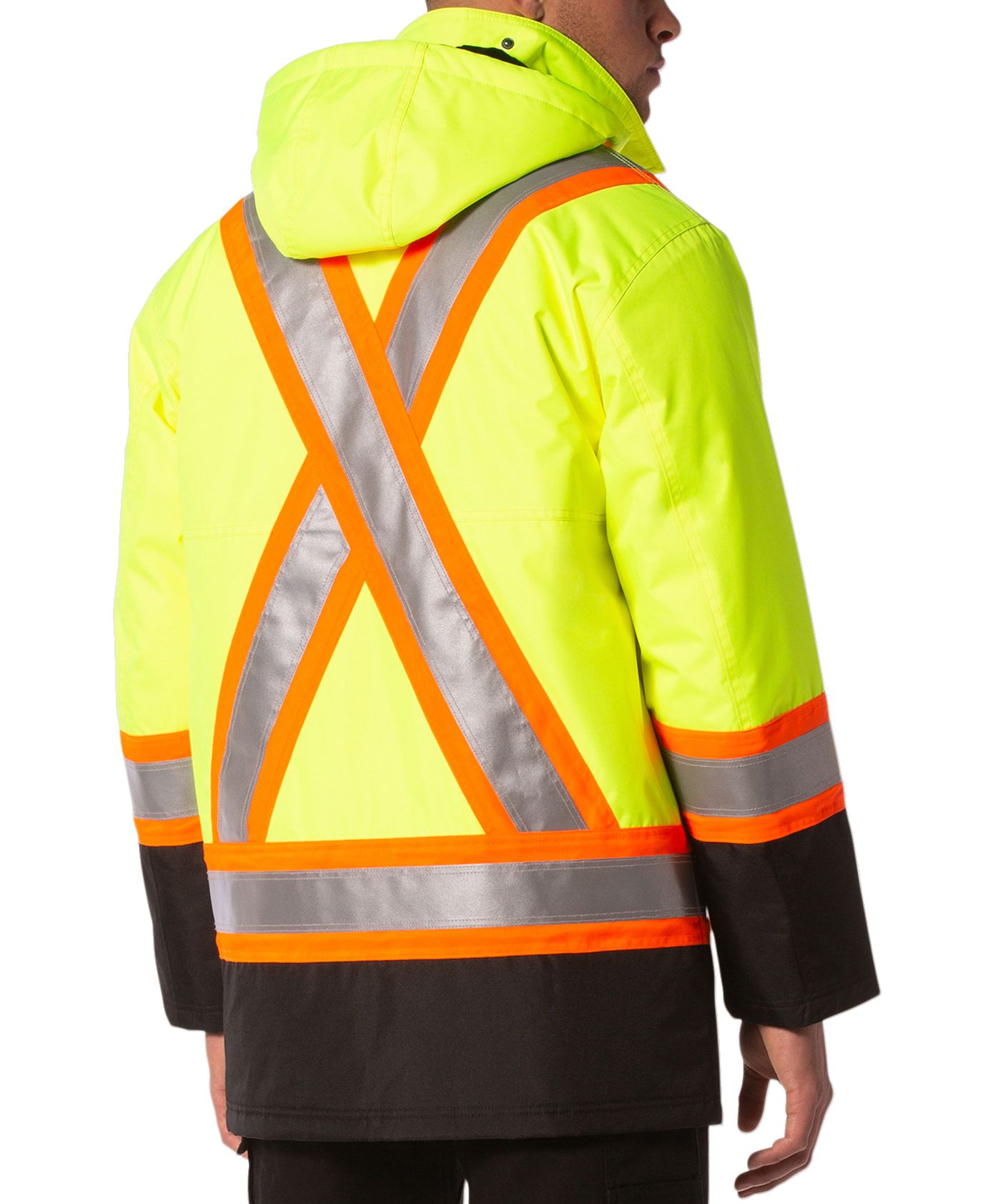 Dakota WorkPro Series Men's Class 2 Hi Vis 300D T-Max Lined Parka Jacket