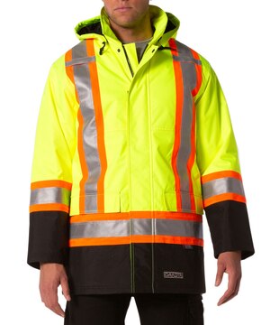 Dakota WorkPro Series Men's Class 2 Hi Vis 300D T-Max Lined Parka Jacket