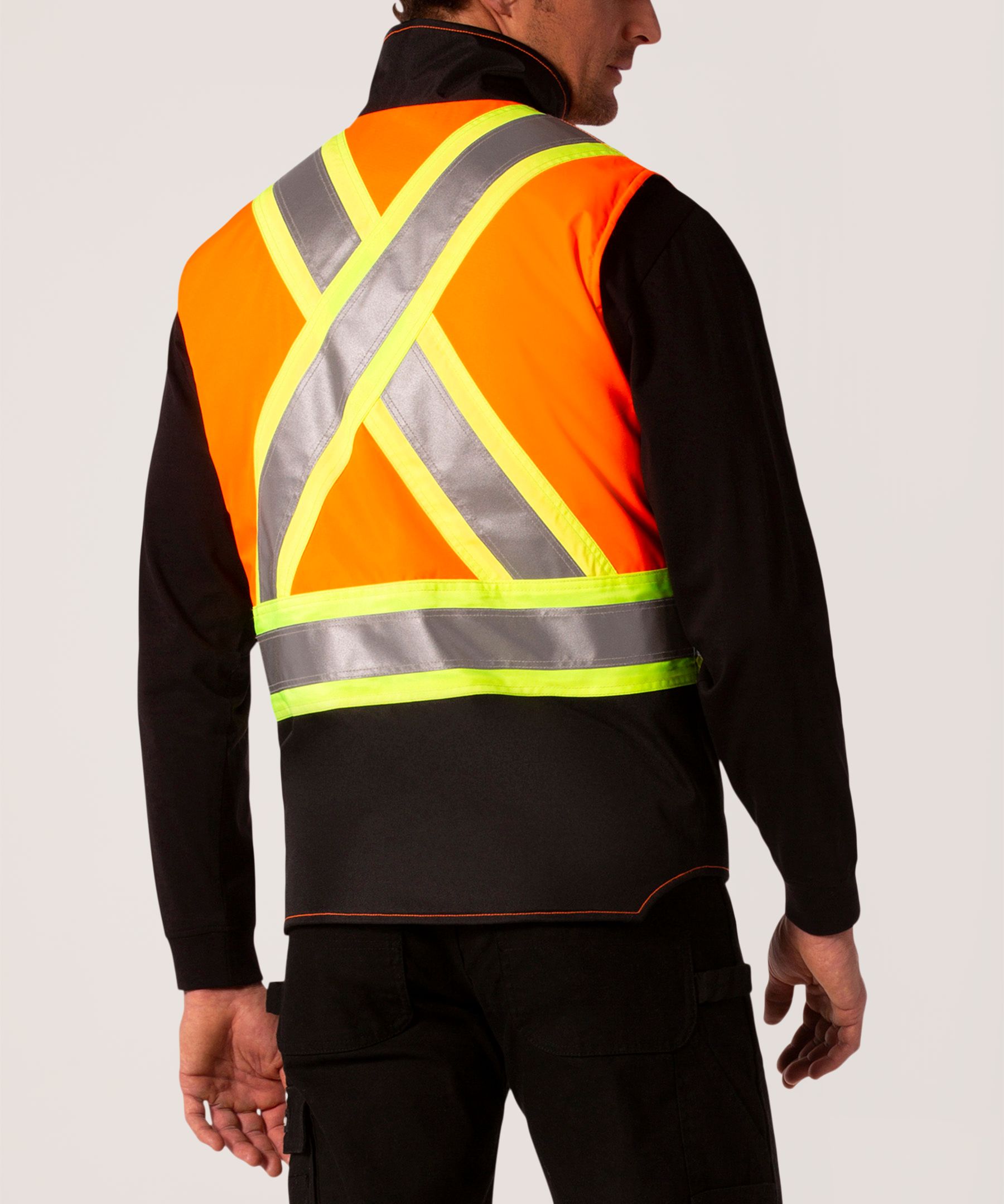 Dakota WorkPro Series Men's Class 2 Hi-Vis 300D T-MAX Lined Vest