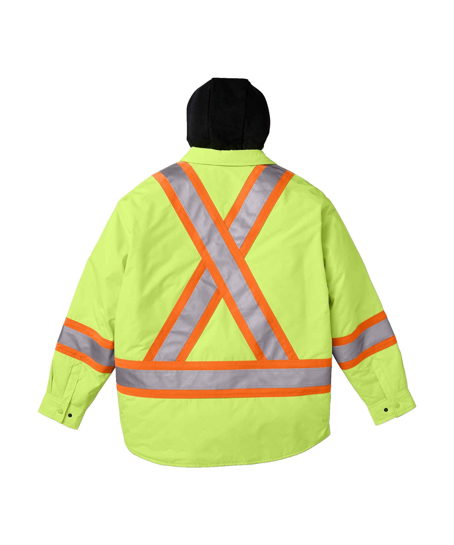 Chemise-veste hydrofuge matelassée haute visibilité Dakota WorkPro Series, catégorie&nbsp;2, à capuche, pour hommes