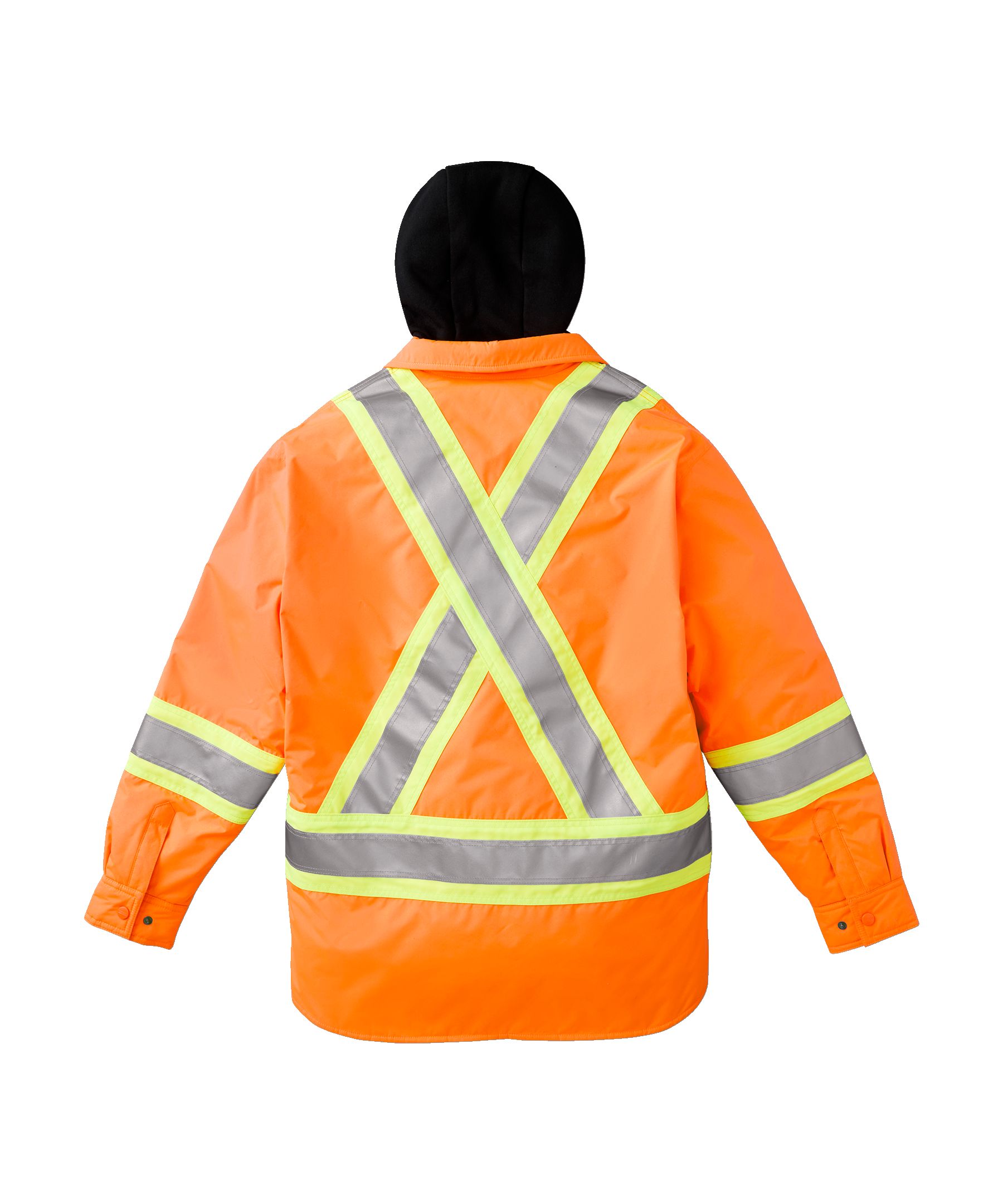Chemise-veste hydrofuge matelassée haute visibilité Dakota WorkPro Series, catégorie&nbsp;2, à capuche, pour hommes