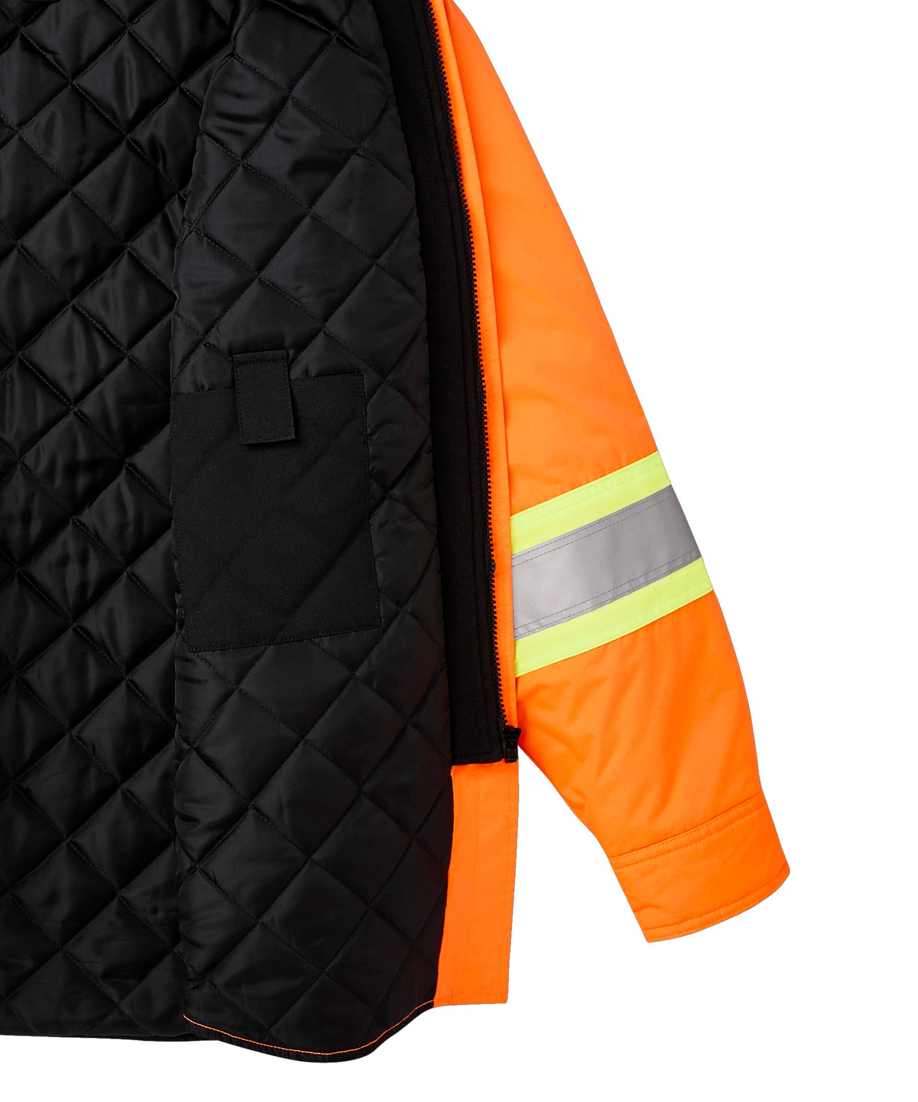 Chemise-veste hydrofuge matelassée haute visibilité Dakota WorkPro Series, catégorie&nbsp;2, à capuche, pour hommes