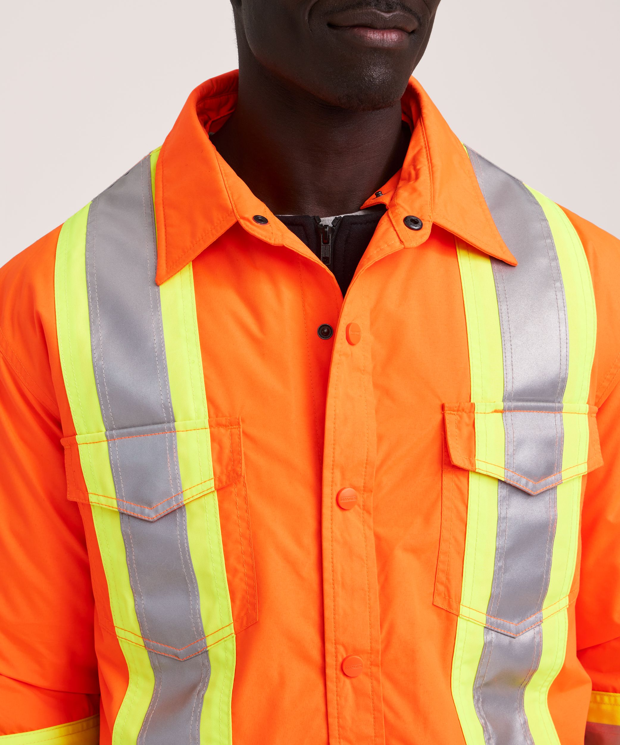 Chemise-veste hydrofuge matelassée haute visibilité Dakota WorkPro Series, catégorie&nbsp;2, à capuche, pour hommes