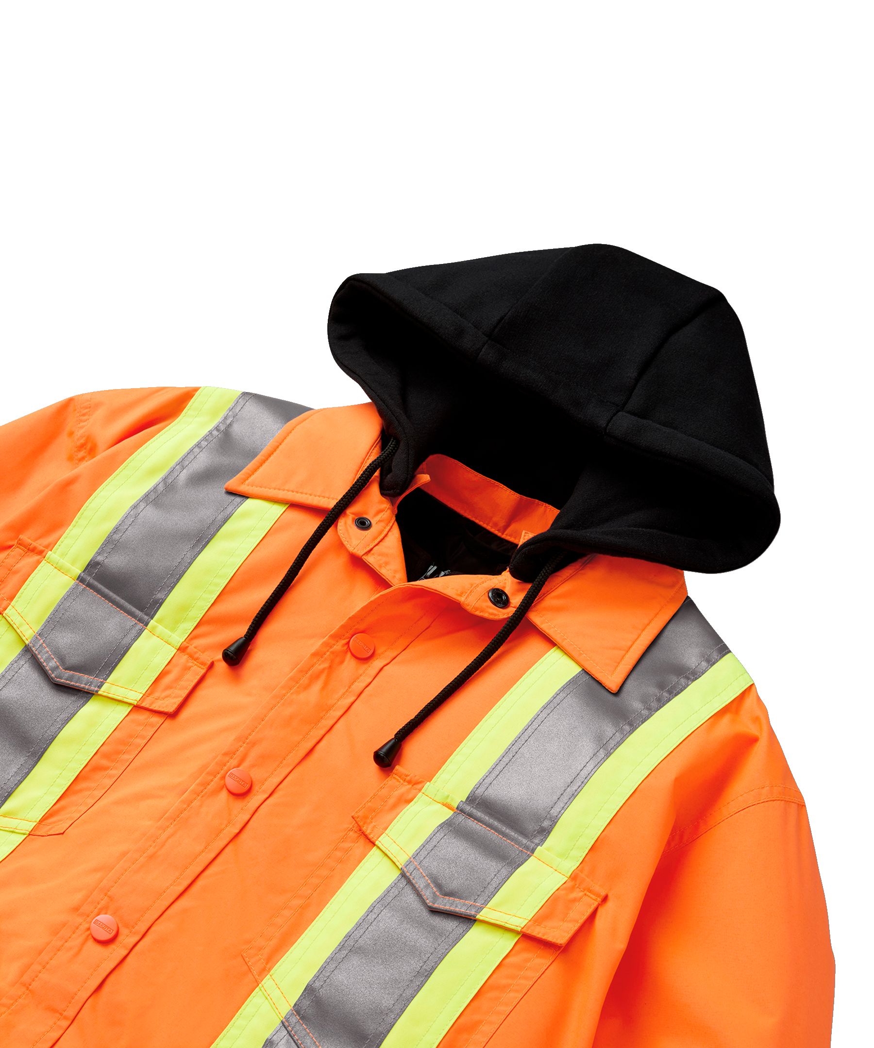 Chemise-veste hydrofuge matelassée haute visibilité Dakota WorkPro Series, catégorie&nbsp;2, à capuche, pour hommes