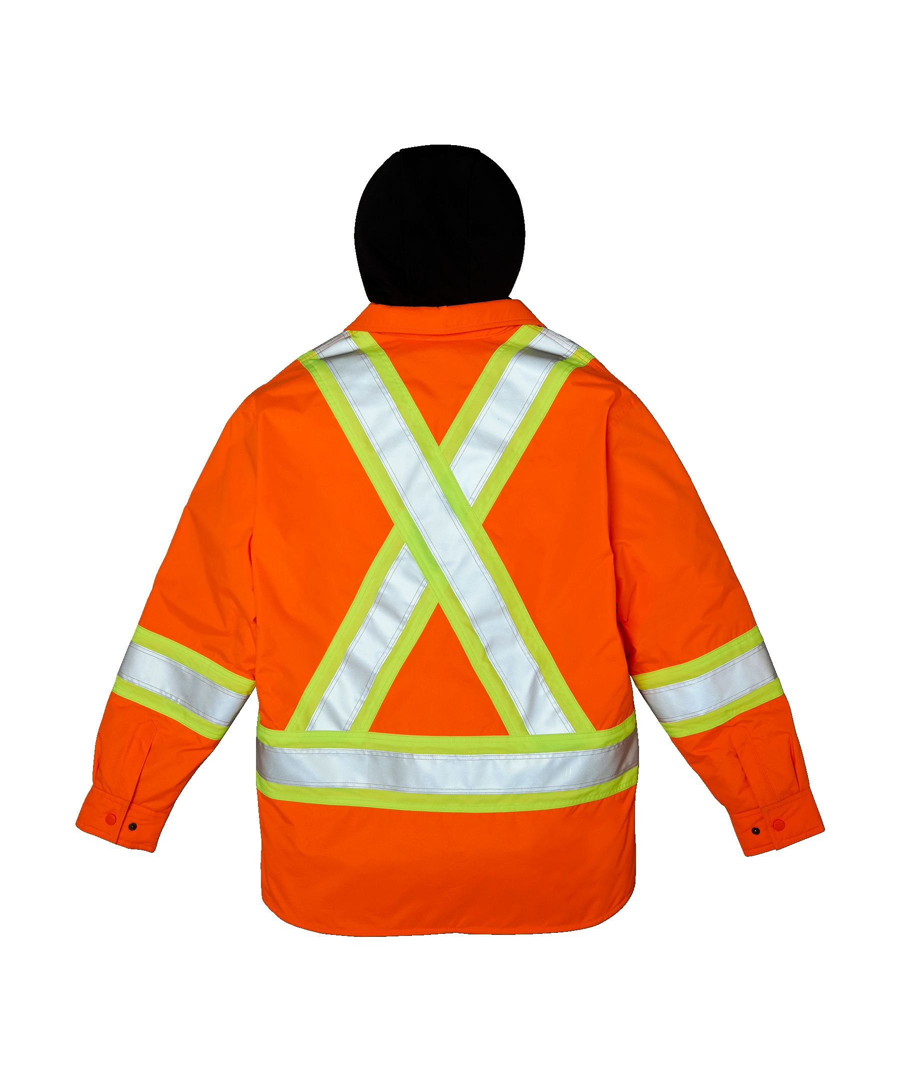 Chemise-veste hydrofuge matelassée haute visibilité Dakota WorkPro Series, catégorie&nbsp;2, à capuche, pour hommes
