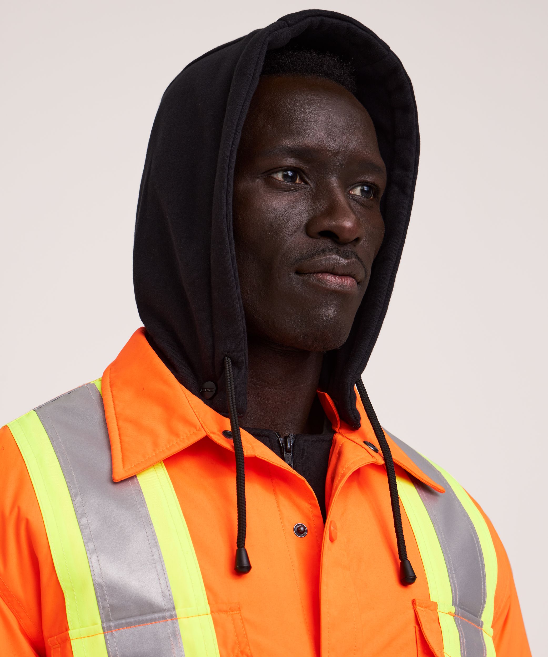 Chemise-veste hydrofuge matelassée haute visibilité Dakota WorkPro Series, catégorie&nbsp;2, à capuche, pour hommes