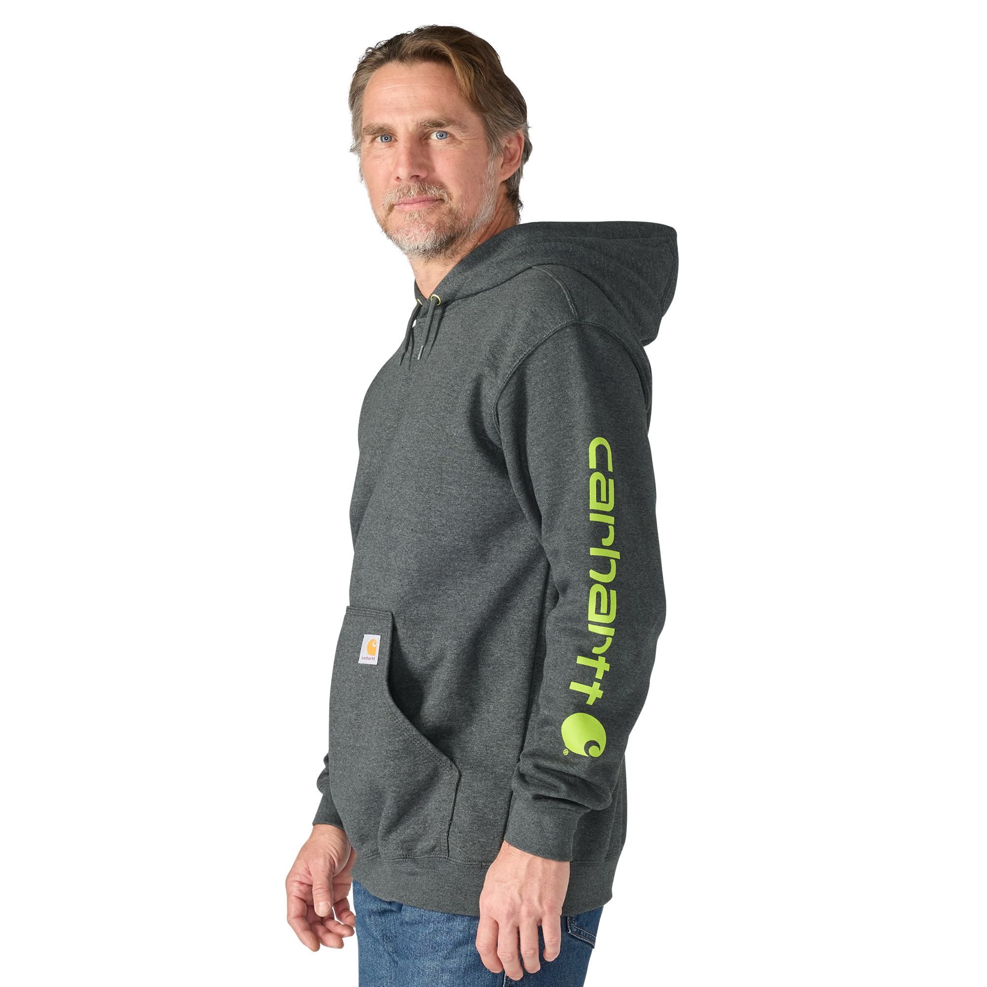 Carhartt Men's Logo Sleeve Pullover Hoodie