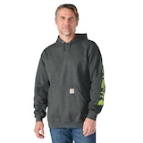 Carhartt Men's Logo Sleeve Pullover Hoodie Front_Angled_Left
