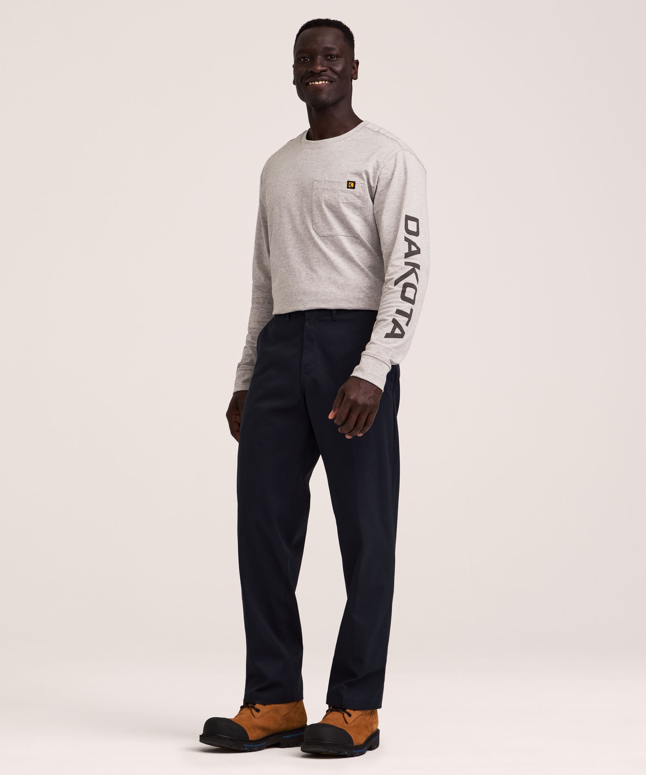 Dakota WorkPro Series Men's Stretch Twill Flat Front Work Pants