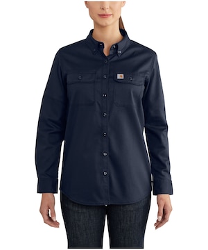 Carhartt Women's Flame Resistant Long Sleeve Relaxed Fit Rugged Flex Stretch Twill Work Shirt