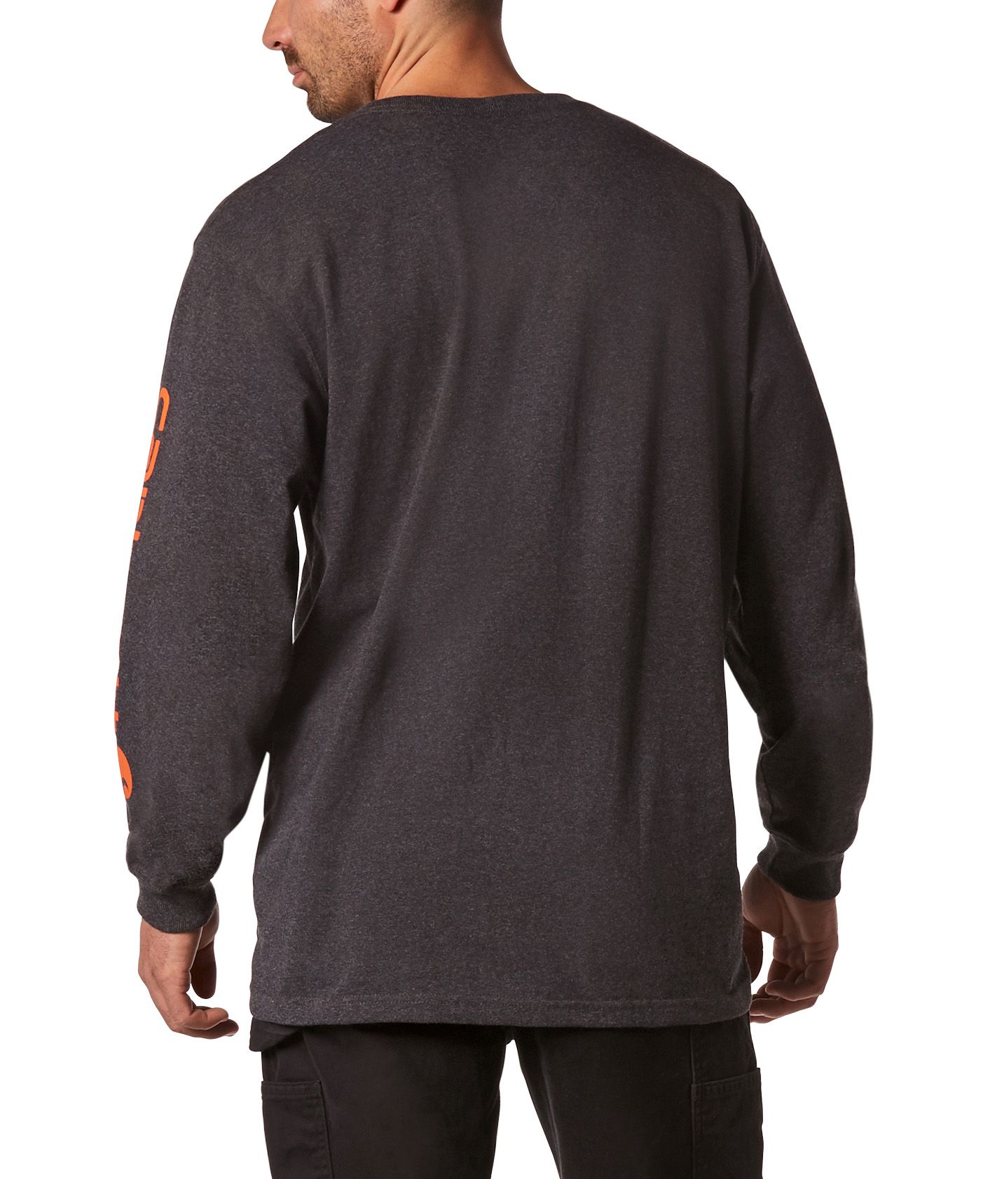 Carhartt Men's Loose Fit Sleeve Logo Long Sleeve Graphic T-Shirt