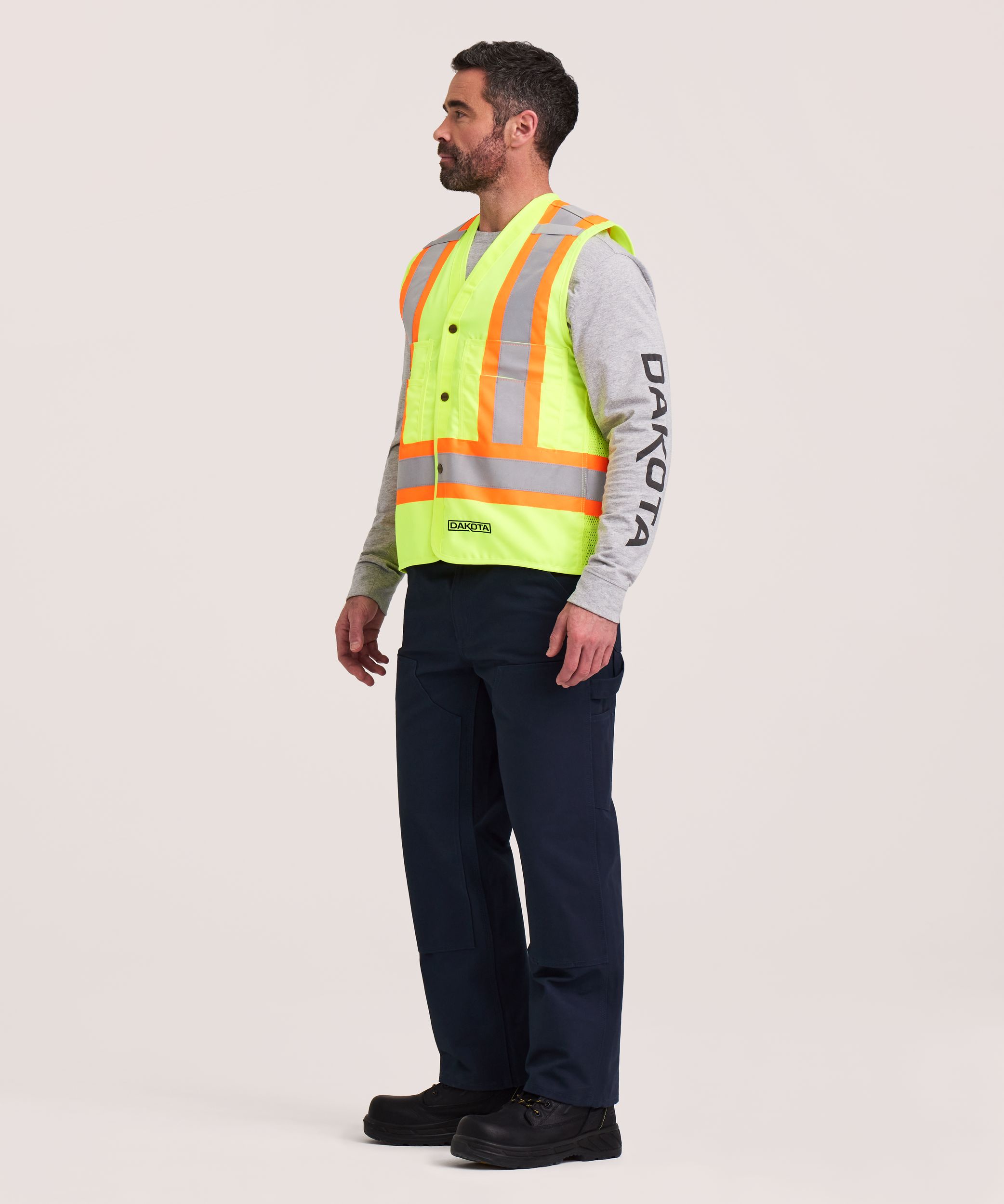 Dakota WorkPro Series Men's Class 2 Hi-Vis Vest