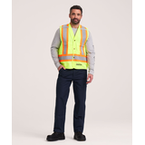 Dakota WorkPro Series Men's Class 2 Hi-Vis Vest Front_Flat