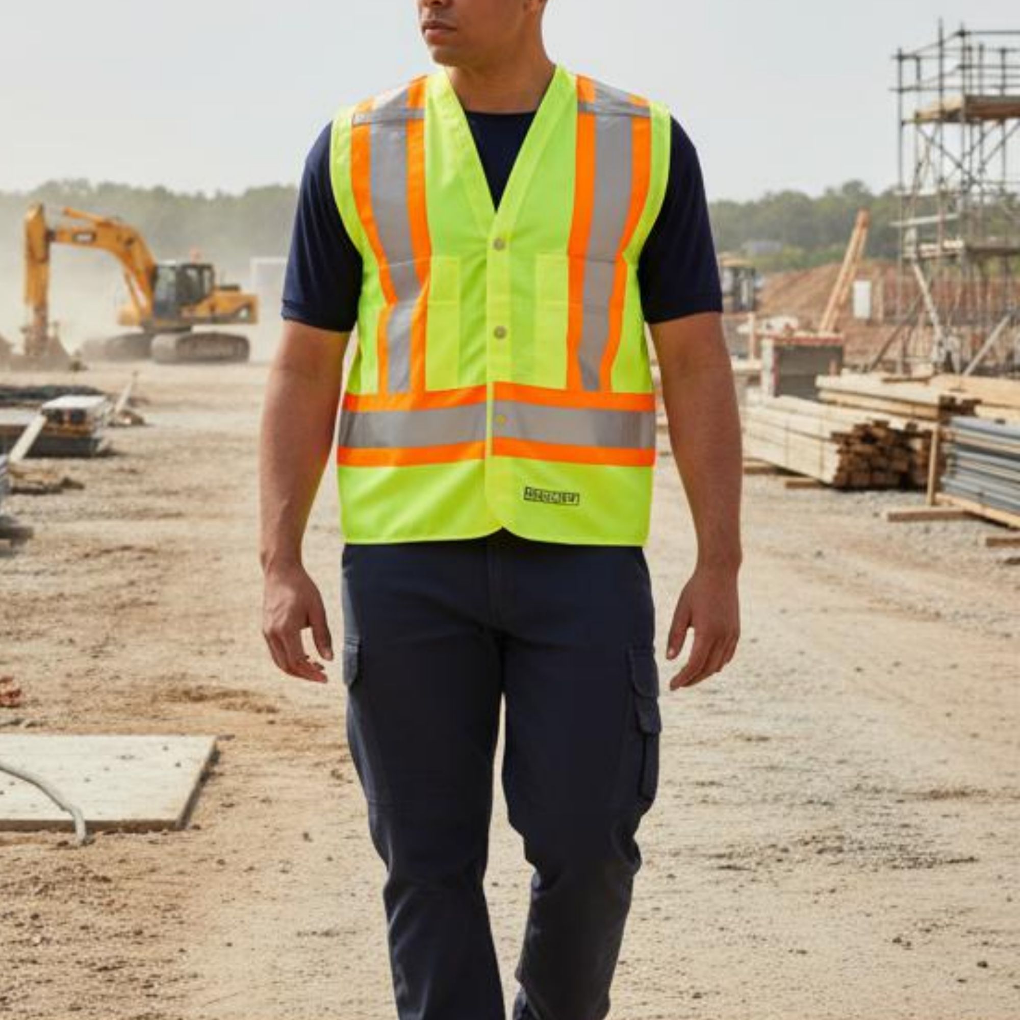 Dakota WorkPro Series Men's Class 2 Hi-Vis Vest