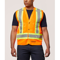 Gilet haute visibilité de catégorie 2 Dakota Workpro Series, pour hommes Front_Flat