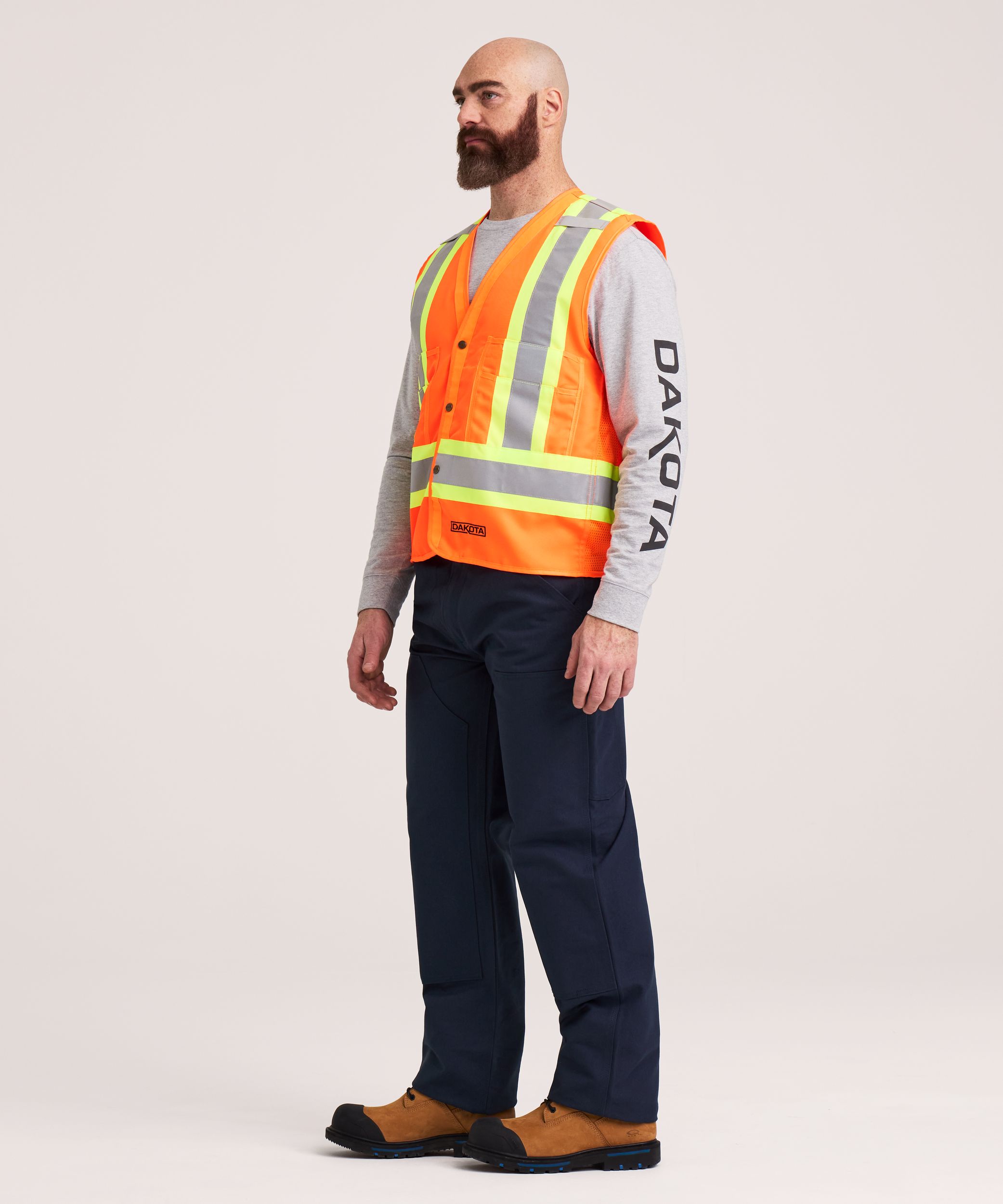 Dakota WorkPro Series Men's Class 2 Hi-Vis Vest