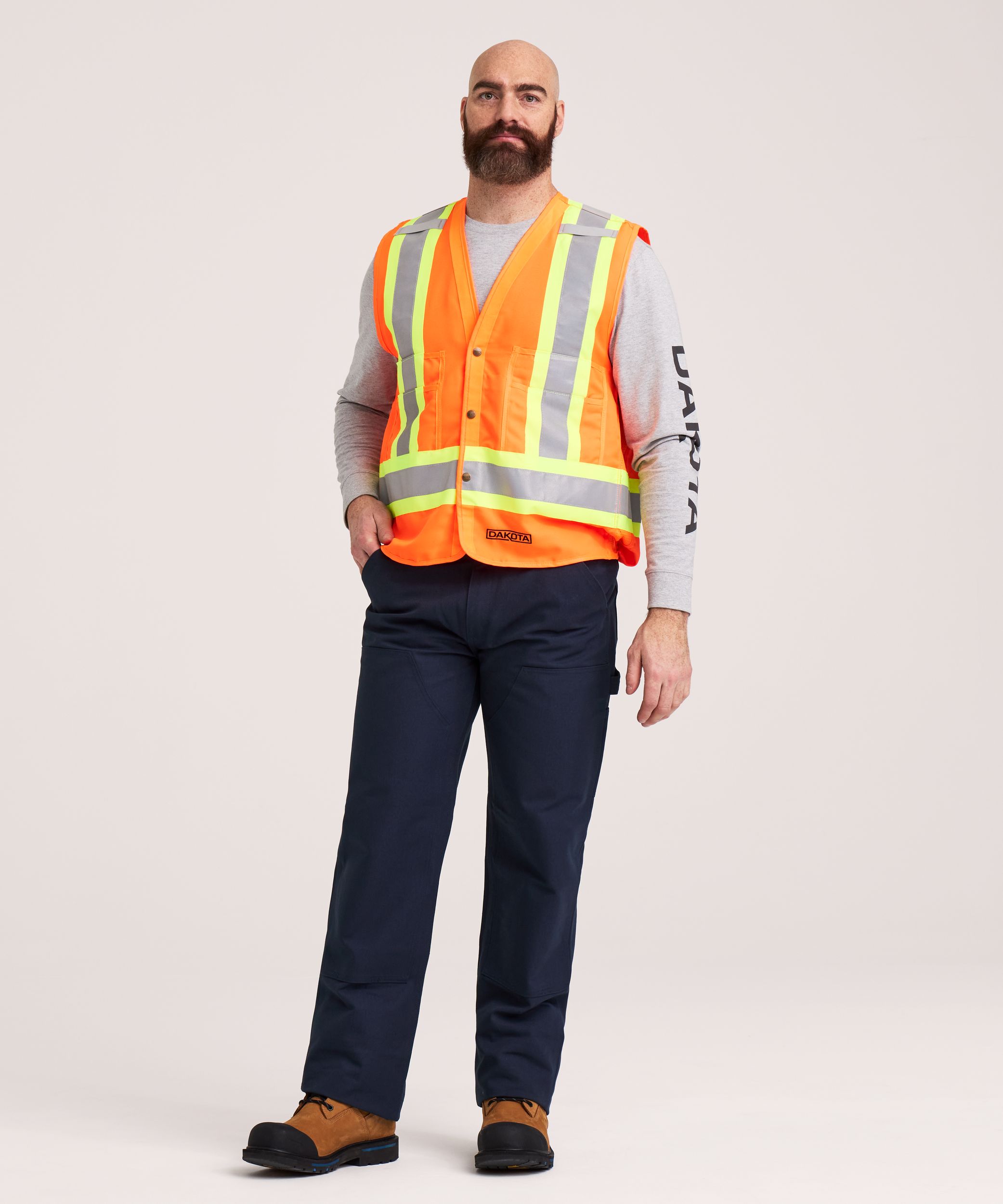 Dakota WorkPro Series Men's Class 2 Hi-Vis Vest