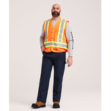 Dakota WorkPro Series Men's Class 2 Hi-Vis Vest Front_Angled_Left
