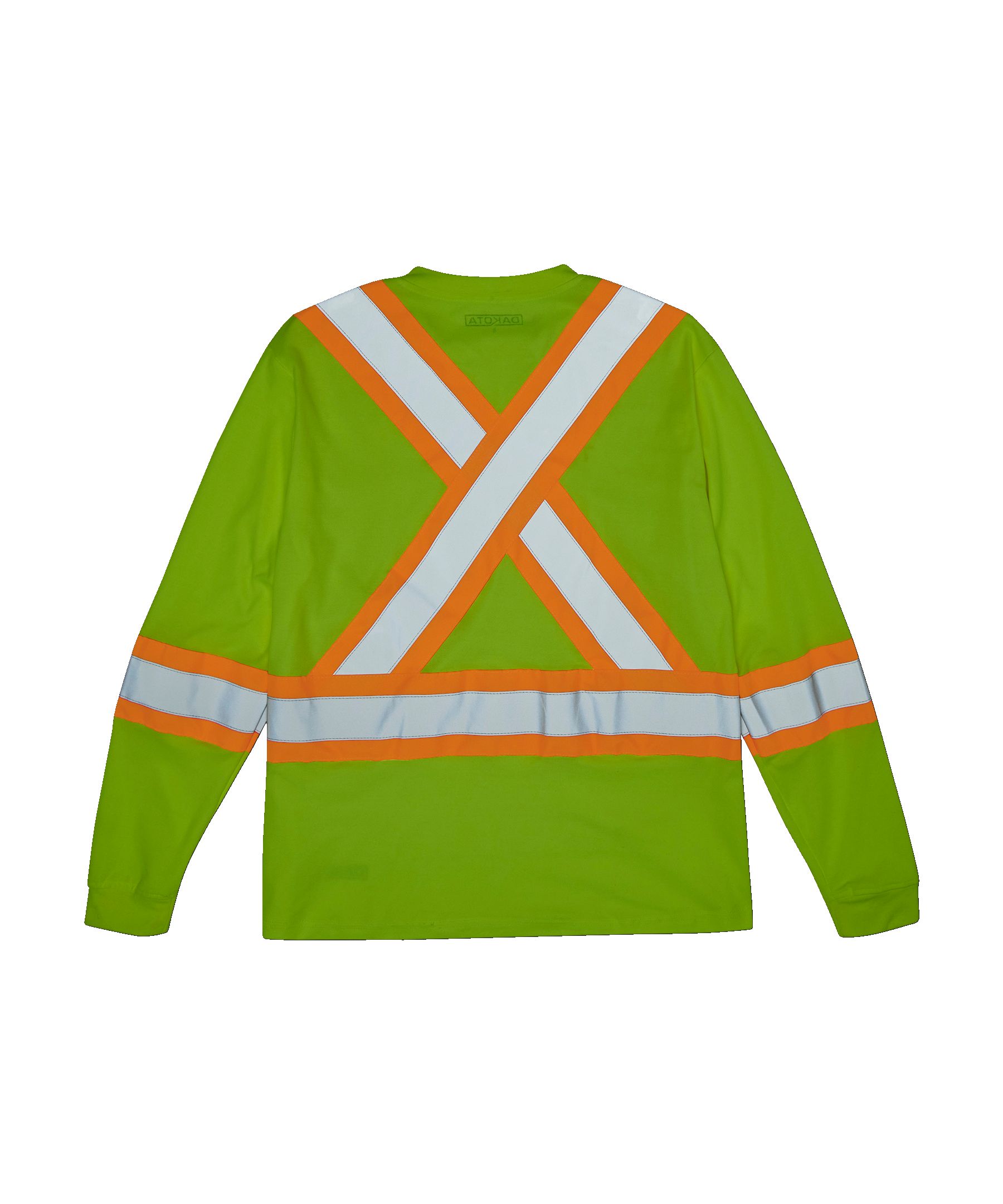 T-shirt de travail Dakota WorkPro Series haute visibilité de catégorie&nbsp;2 doublé à col ras du cou et à manches longues, pour hommes