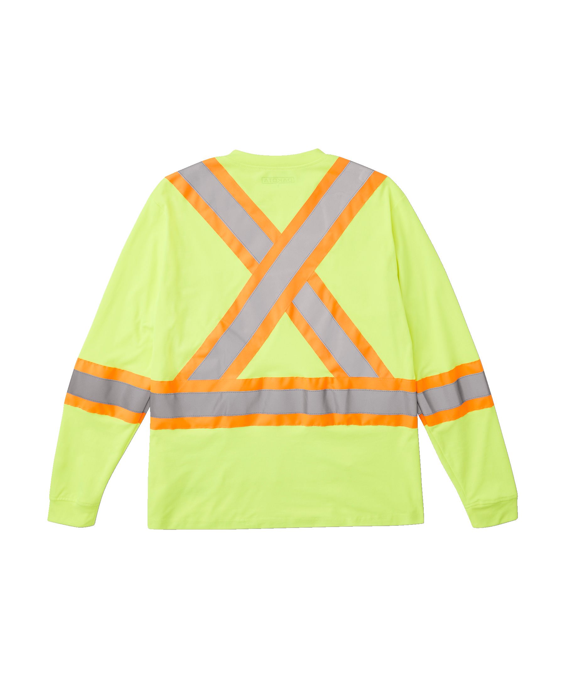 T-shirt de travail Dakota WorkPro Series haute visibilité de catégorie&nbsp;2 doublé à col ras du cou et à manches longues, pour hommes