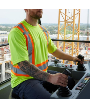 T-shirt Dakota Workpro Series haute visibilité de catégorie&nbsp;2 doublé et à manches courtes, pour hommes