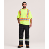 T-shirt Dakota Workpro Series haute visibilité de catégorie&nbsp;2 doublé et à manches courtes, pour hommes Front_Flat