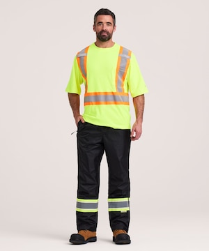 Dakota WorkPro Series Men's Hi Vis Cotton Lined Crewneck T-Shirt