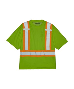 Dakota WorkPro Series Men's Hi Vis Cotton Lined Crewneck T-Shirt