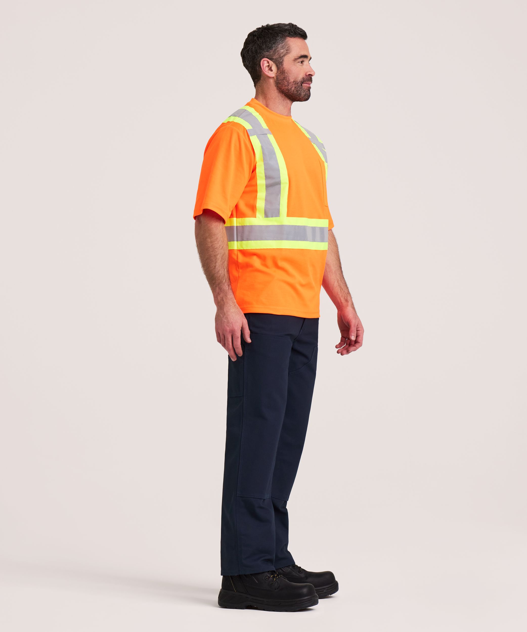 T-shirt Dakota Workpro Series haute visibilité de catégorie&nbsp;2 doublé et à manches courtes, pour hommes