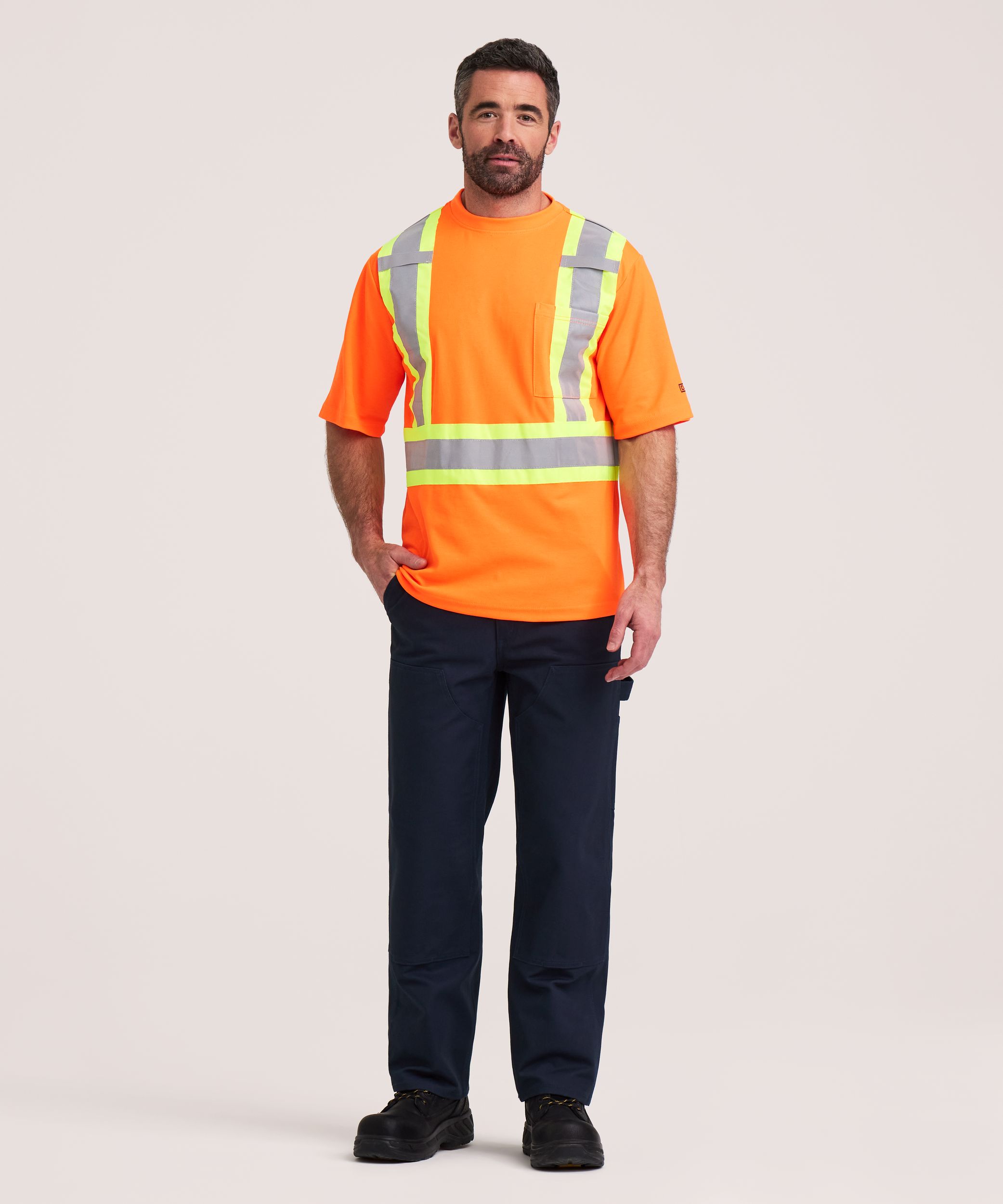 T-shirt Dakota Workpro Series haute visibilité de catégorie&nbsp;2 doublé et à manches courtes, pour hommes