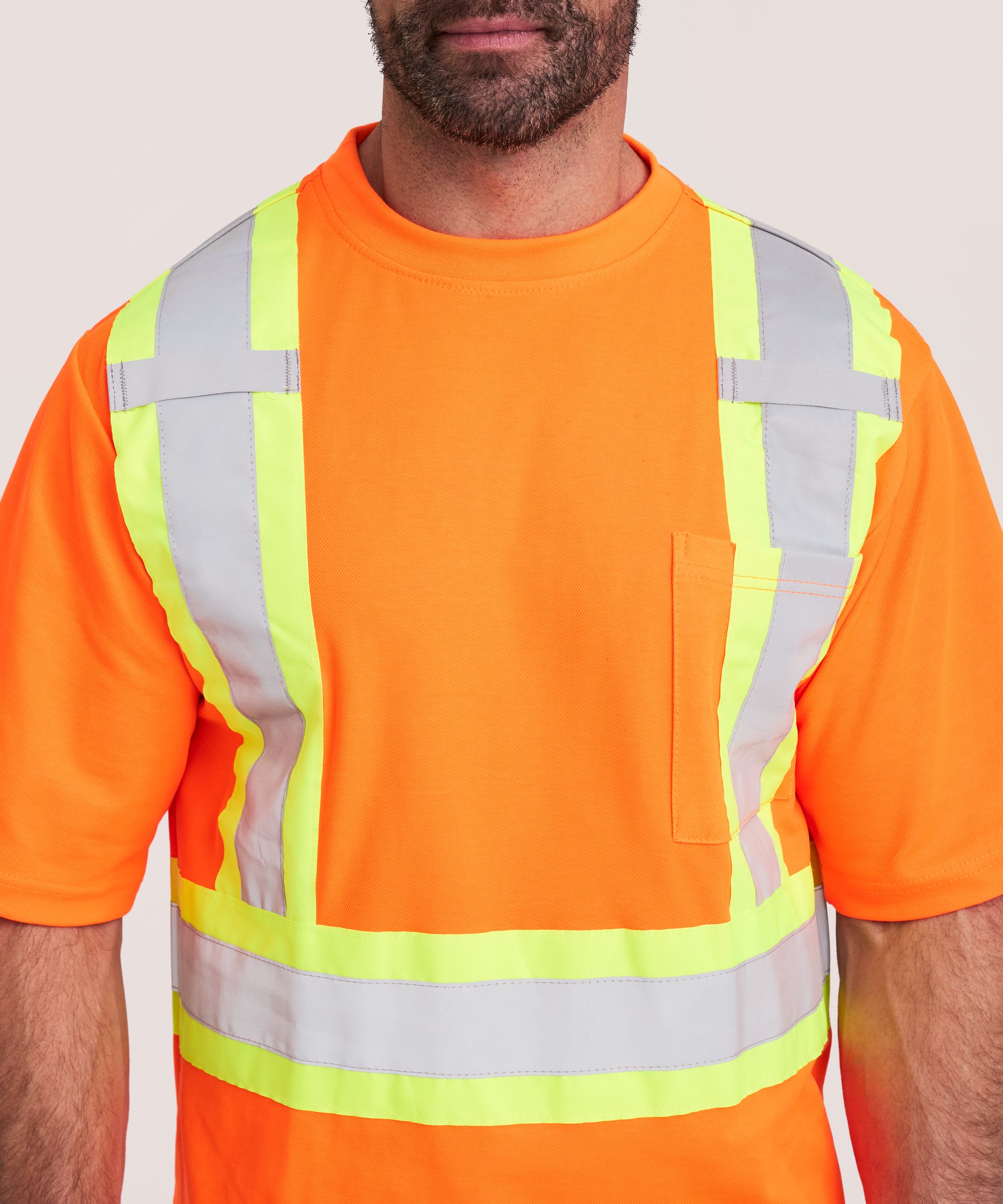 T-shirt Dakota Workpro Series haute visibilité de catégorie&nbsp;2 doublé et à manches courtes, pour hommes