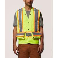 Gilet d’arpentage Dakota WorkPro Series Vizlite DT 300D de catégorie 2, pour hommes Front_Flat
